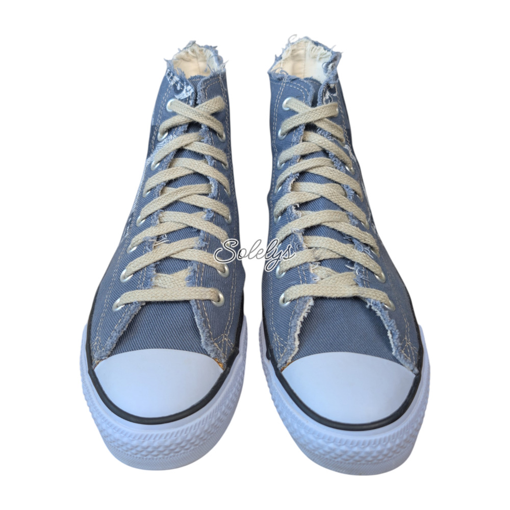 Converse 2003 Vintage All Star High Graphic Star Blue Denim Sneaker M9.5 W11.5 - Picture 2 of 11